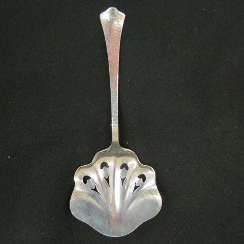 Appraisal: Sterling Silver Tomato Server openwork hand hammered design