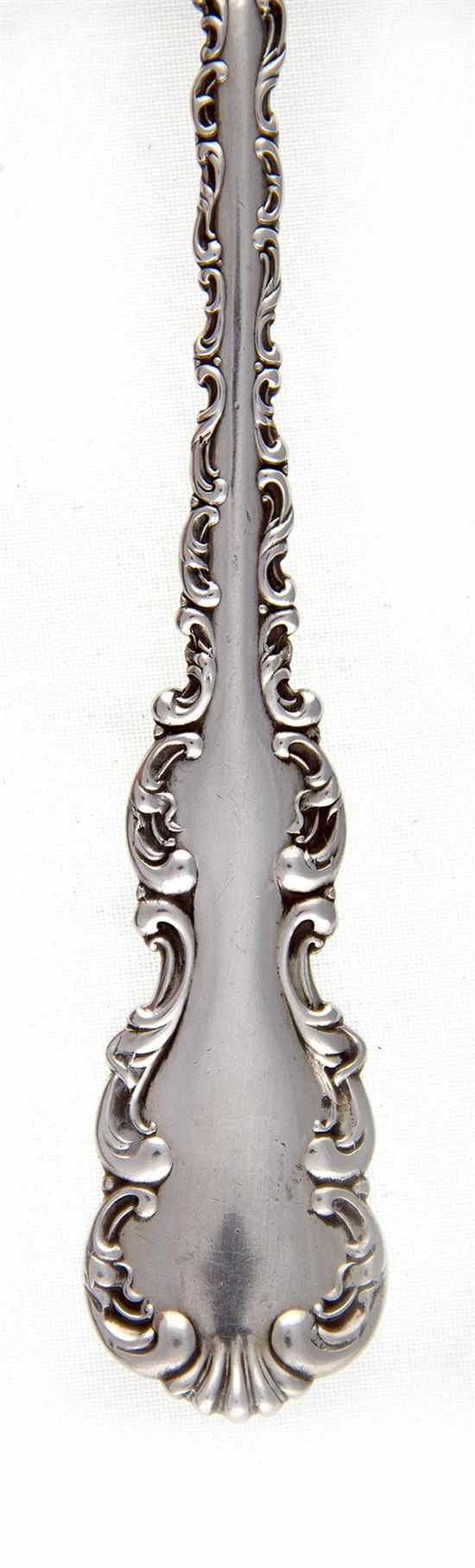 Appraisal: Whiting Louis XV pattern sterling serving pieces New York circa