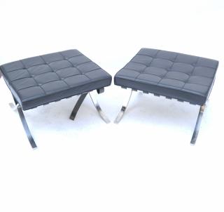 Appraisal: Pair of Mies Van Der Rohe Benches Pair of modern