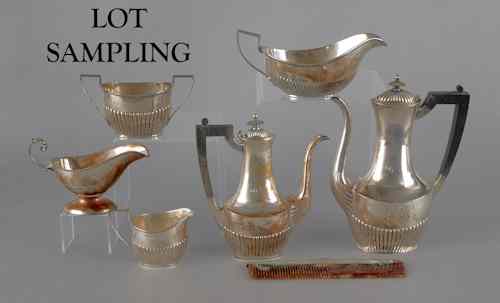 Appraisal: Group of Gorham sterling silver teawares ozt