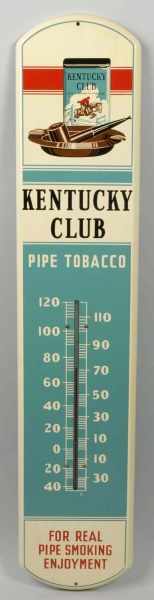 Appraisal: Metal Kentucky Pipe Tobacco Thermometer Description Advertising the Kentucky Club