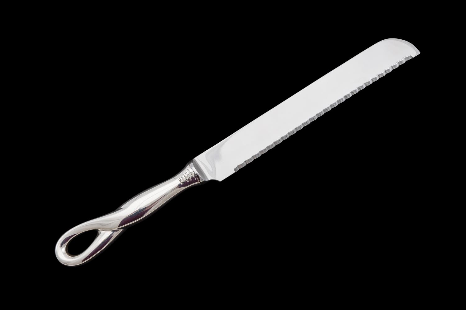 Appraisal: ELSA PERETTI FOR TIFFANY STERLING BREAD CAKE KNIFE Elsa Peretti