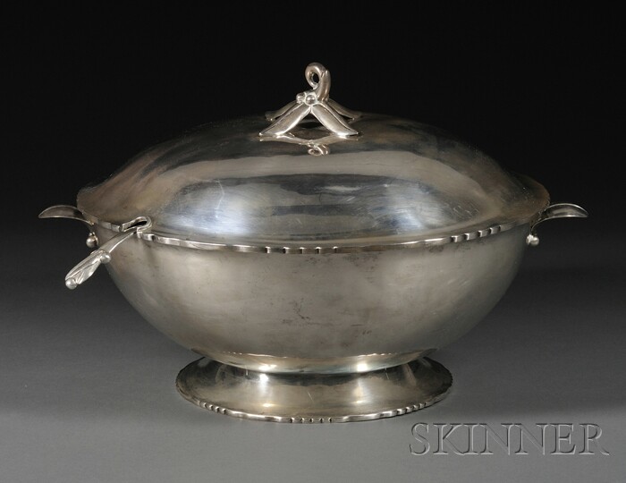 Appraisal: Sanborns Sterling Silver Bowl and Ladle Sterling silver Mexico after