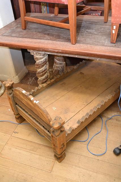 Appraisal: AN AFGHAN CEDAR CARVED PRAYER BOARD