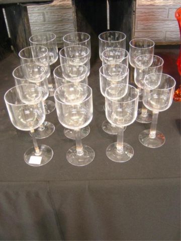 Appraisal: PC CHRISTIAN DIOR STEMWARE