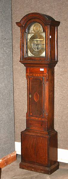 Appraisal: A George III mahogany and oak tall case clock height