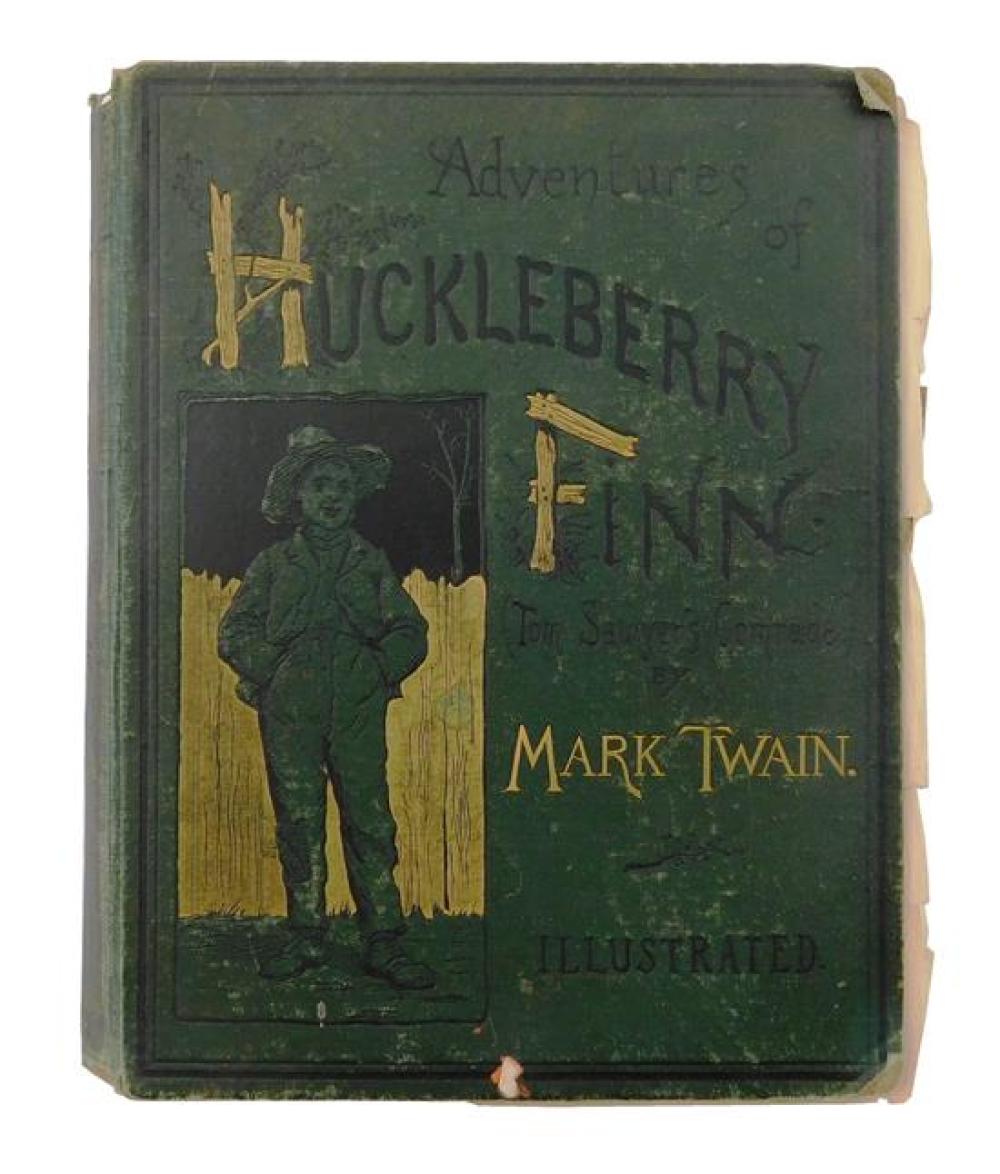 Appraisal: BOOK Adventures of Huckleberry Finn by Mark Twain First Edition