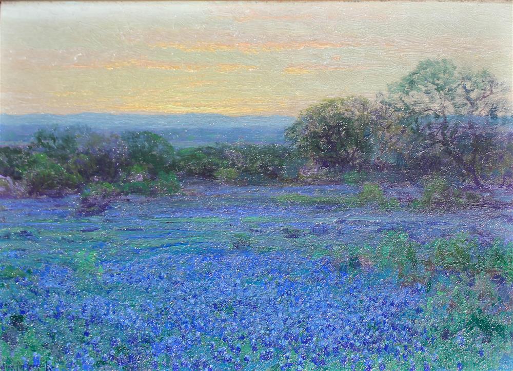 Appraisal: JULIAN ONDERDONK AMERICAN - A BLUEBONNET FIELD NORTH WEST OF