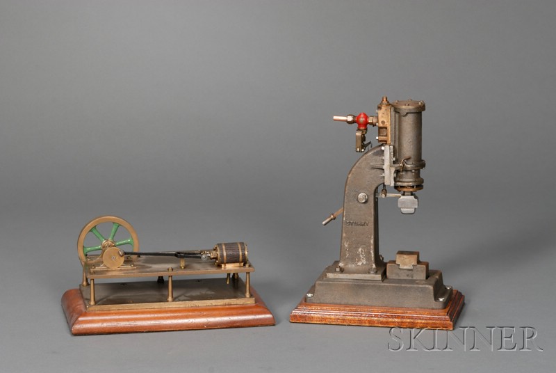 Appraisal: Two Steam Models including a cast iron vertical steam hammer