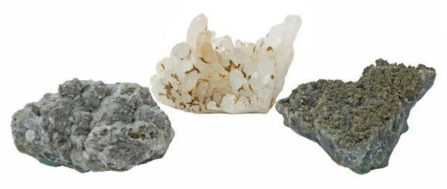 Appraisal: lot of Geological specimens in natural rock formations including white