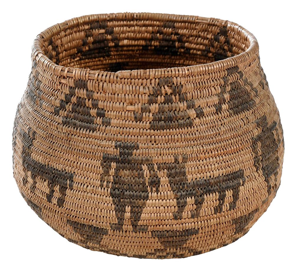 Appraisal: Apache Figural Coiled Basket American Southwest late th early th