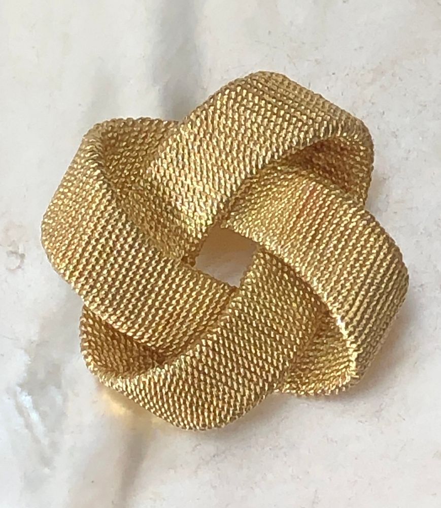 Appraisal: Tiffany Co k Yellow Gold Ribbon Twisted Brooch Tiffany Co