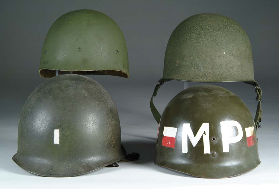 Appraisal: LOT OF APPROX THIRTEEN HELMETS LINERS All U S consisting