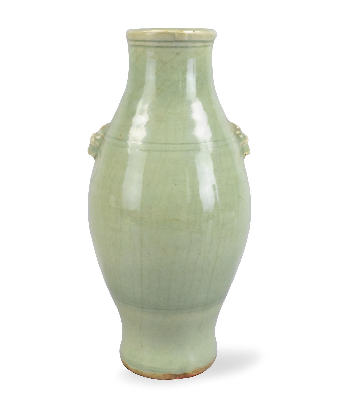 Appraisal: A Chinese longquan ware celadon vase dating from the Ming