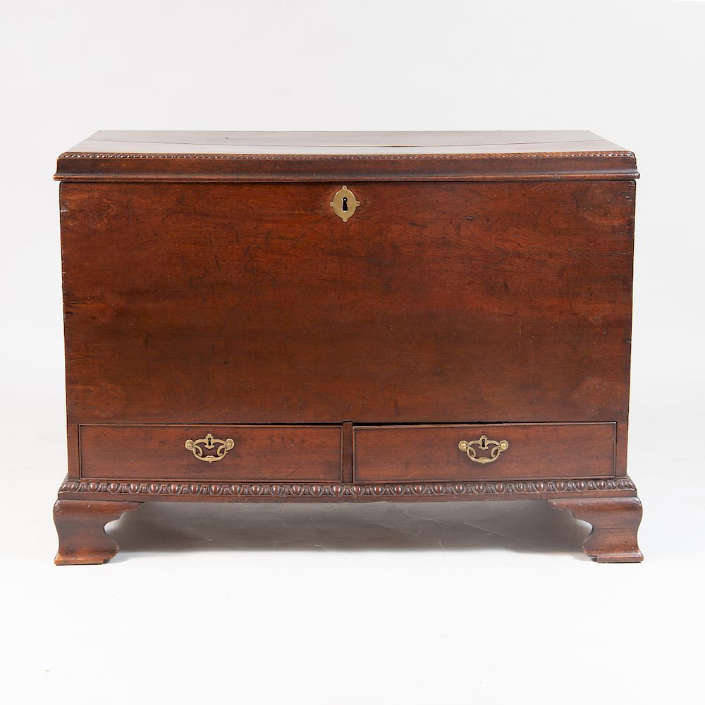 Appraisal: George III Mahogany Blanket Chest x x in Condition There