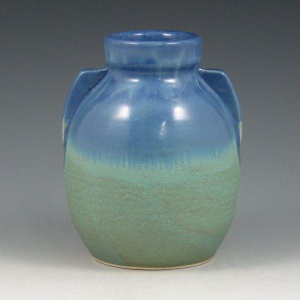 Appraisal: Seiz Pottery Earthenware vase from with blue gloss over matte