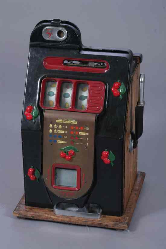 Appraisal: MILLS ''BURSTING CHERRY'' NICKEL SLOT MACHINE