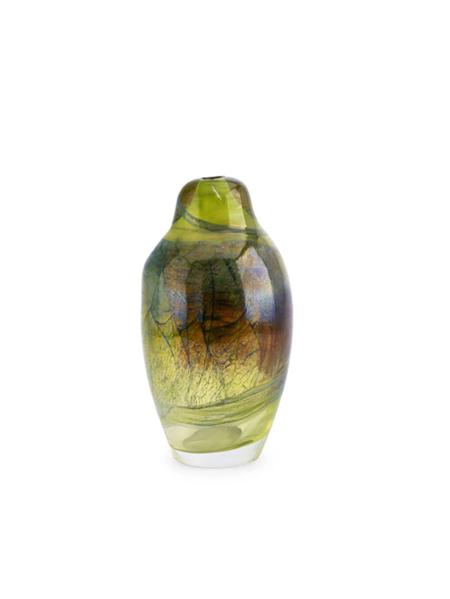 Appraisal: SAM HERMAN FOR VAL ST LAMBERT BLOWN GLASS VASE swollen