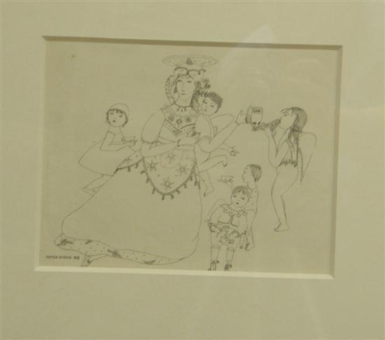 Appraisal: Pamela Bianco 'Madonna with angels and children' signed and dated