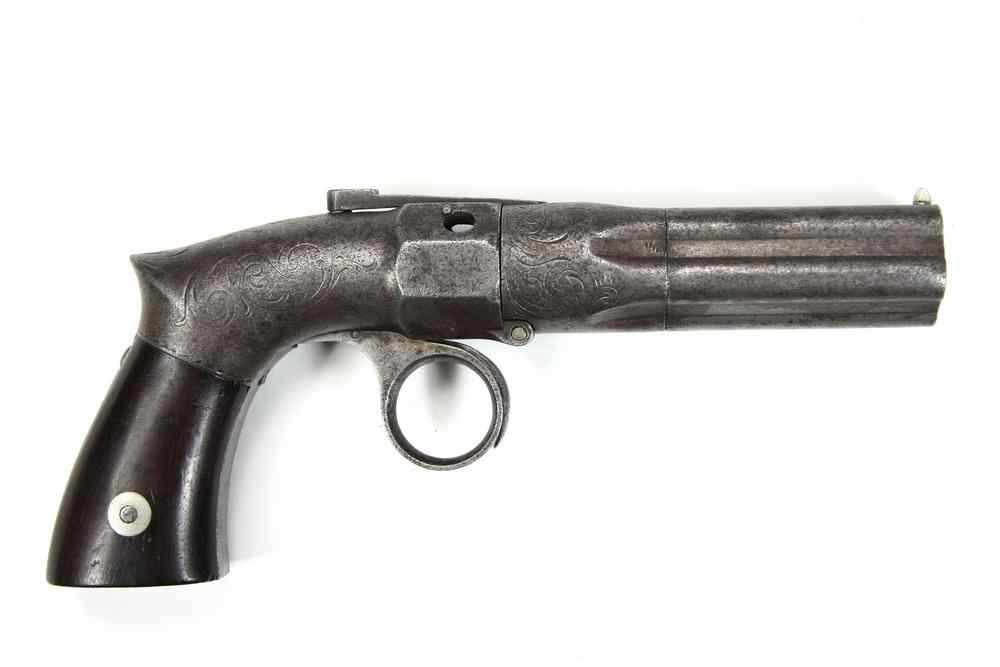 Appraisal: PEPPERBOX PISTOL - Robbins Lawrence Ring Trigger Concealed Hammer Pepperbox