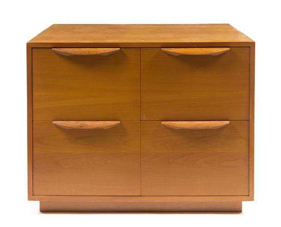 Appraisal: Sale Lot An American Walnut Low Cabinet Baldwin Kingrey having