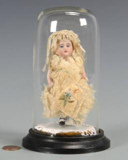 Appraisal: Miniature German Bisque Doll Miniature German Bisque doll in original