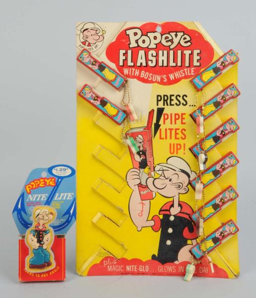 Appraisal: Lot Of Popeye Flashlights Night Light Lot includes one night