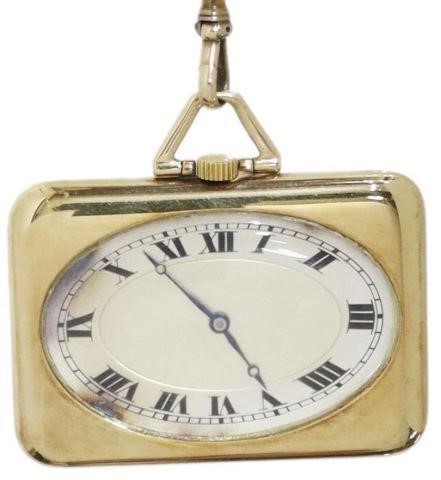 Appraisal: Omega Watch Company pocket watch oval dial with Roman numeral