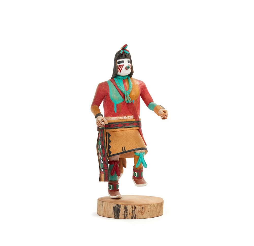 Appraisal: Hopi Bean Dance Kachina Powamu Bradford Phillips Hopi Bean Dance