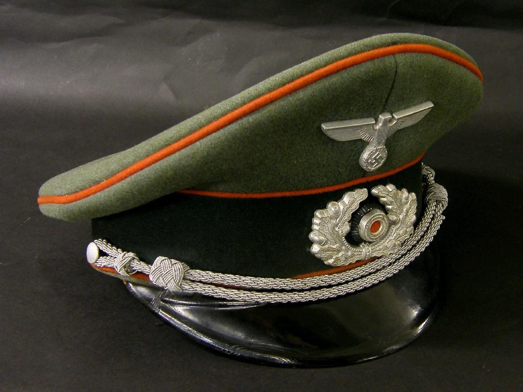 Appraisal: Feldgendarmerie Third Reich officer's field visor cap