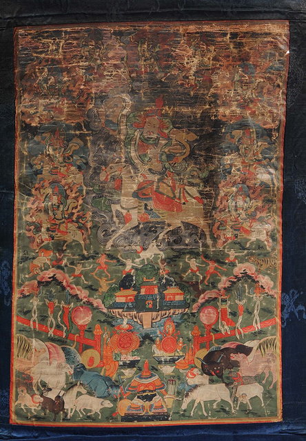 Appraisal: A Tibetan Thanka th th Centuryand one other gouache thanka