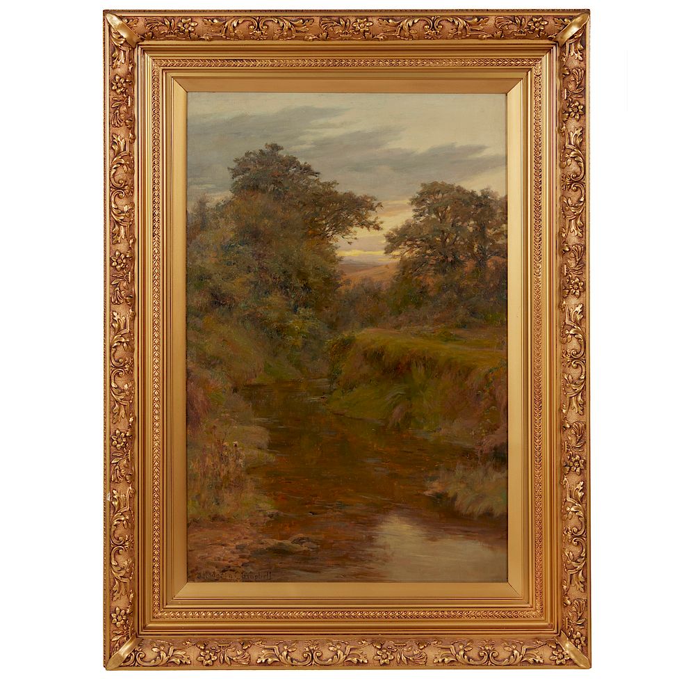 Appraisal: John Hodgson Campbell - Painting Framed John Hodgson Campbell English