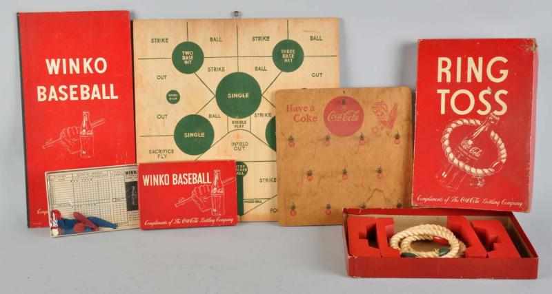 Appraisal: Lot of Assorted Coca-Cola Games Boards Description Includes one s