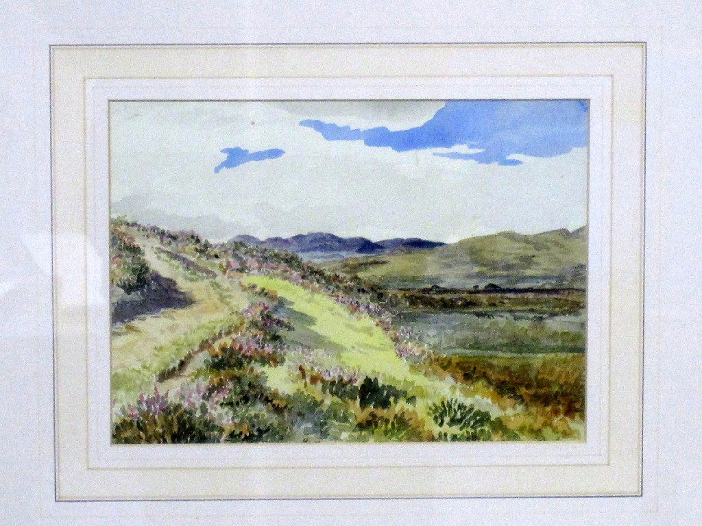 Appraisal: Watercolour Highland Landscape labelled verso