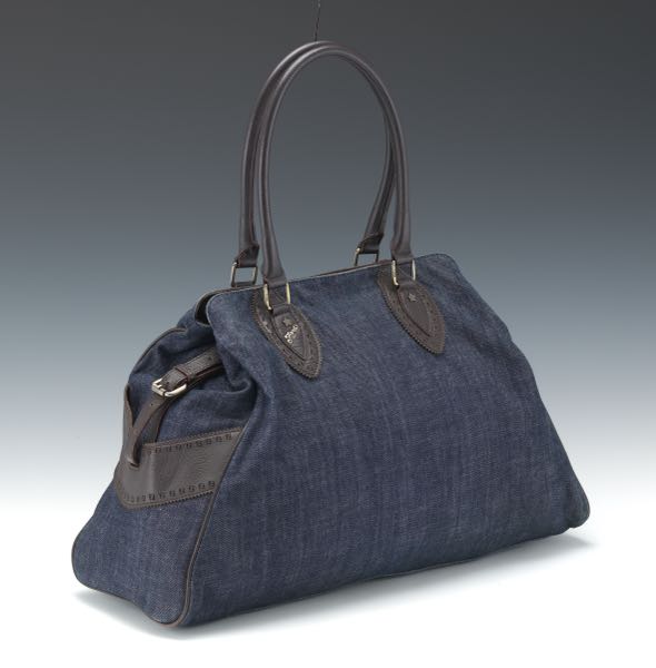 Appraisal: FENDI ZUCCHINO DENIM ETNIKO SHOULDER BAG x x Denim body