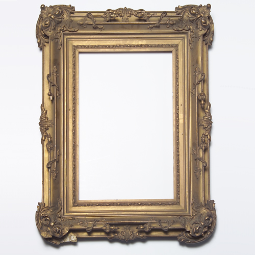 Appraisal: th c ornate gilt frame with losses x