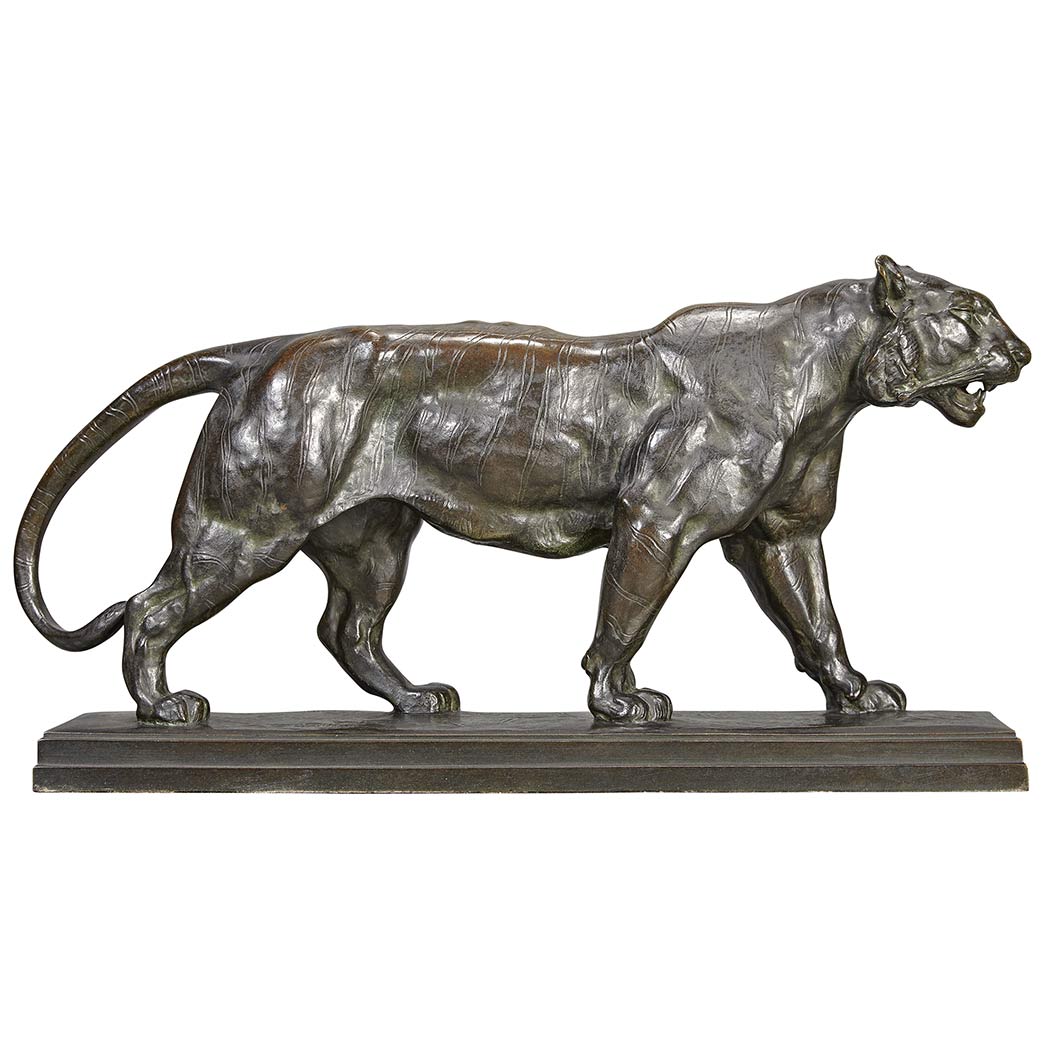 Appraisal: Bronze Figure of Tigre Marchant After a model by Antoine-Louis