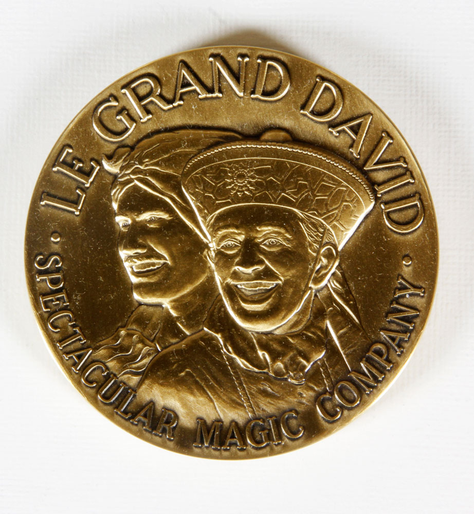 Appraisal: - Le Grand David Bronze Medallion Le Grand David bronze