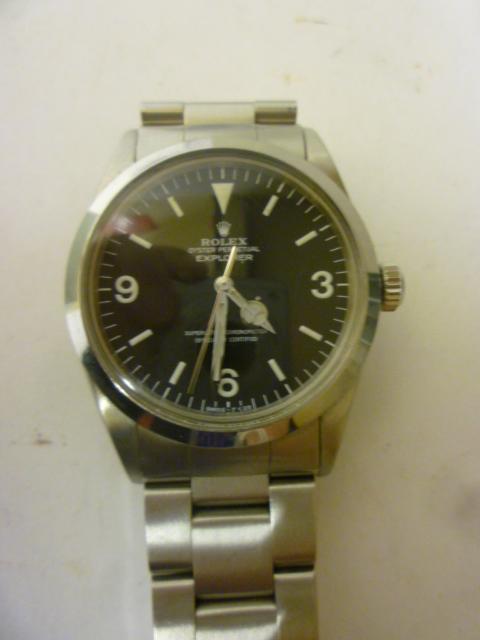 Appraisal: A GENTLEMAN'S STAINLESS STEEL ROLEX OYSTER PERPETUAL EXPLORER WRISTWATCH the