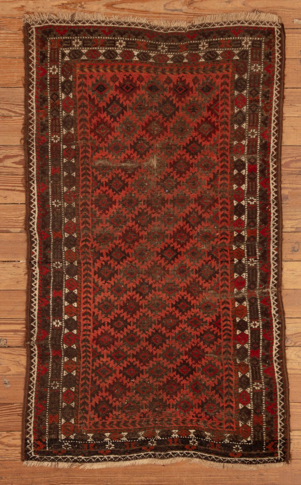 Appraisal: Baluch Rug East Persia West Turkestan c ft in x