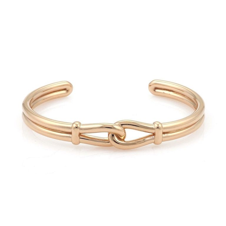 Appraisal: Tiffany Co Picasso k Rose Gold Interlaced Loo This beautiful