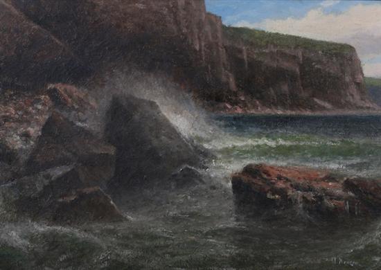 Appraisal: ATTRIBUTED TO ALEKSEI HANZEN Russian American - ROCKY COAST WITH