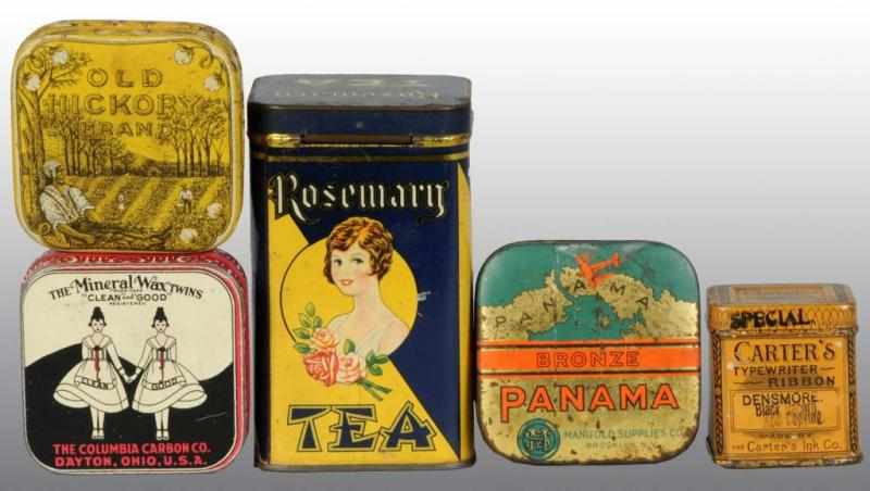 Appraisal: Lot of Product Tins Description Includes one Rosemary Tea one