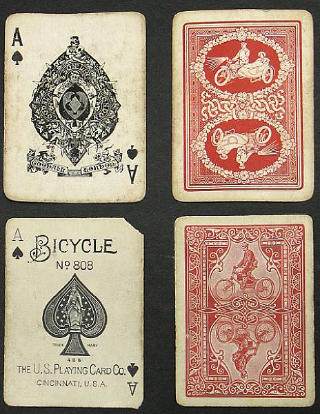 Appraisal: A pack of Bicycle brand playing cards American circa the