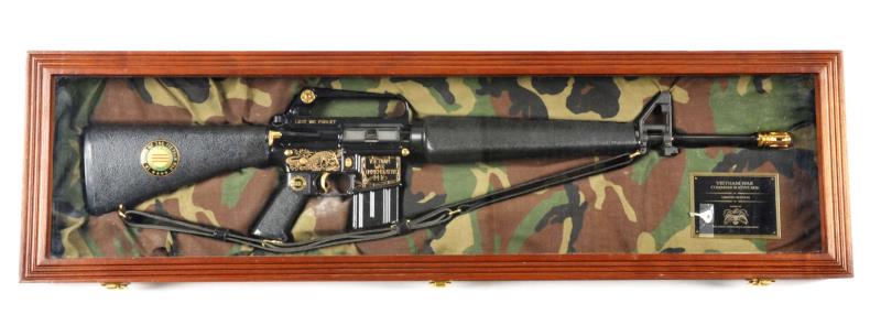 Appraisal: American Historical Vietnam War M Comm Rifle Serial V This