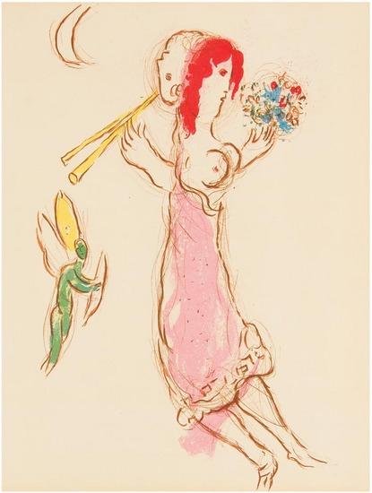 Appraisal: Marc Chagall - Daphnis and Chlo print Lithograph printed in