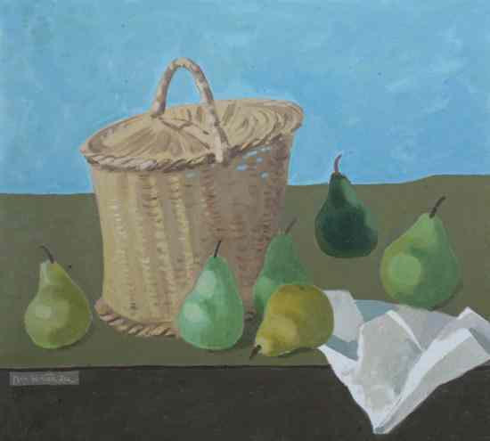 Appraisal: MILO KENDALL WINTER JR American - PEARS AND BASKET signed