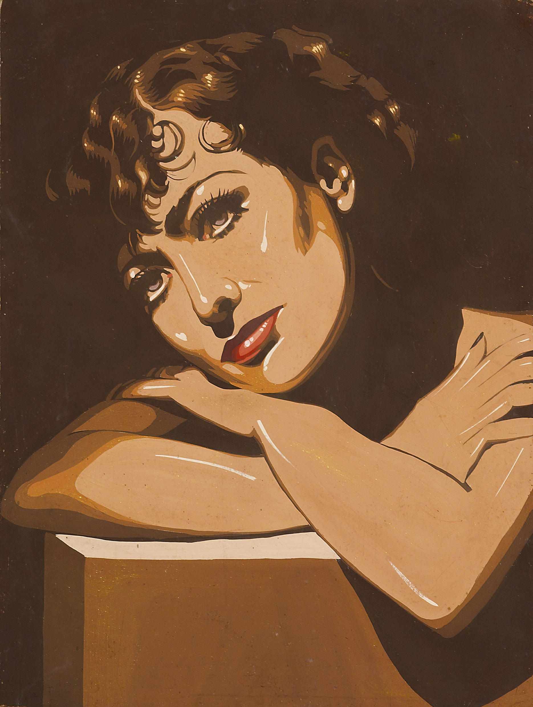 Appraisal: The Gaston Collection of Original Lobby Art A Joan Crawford