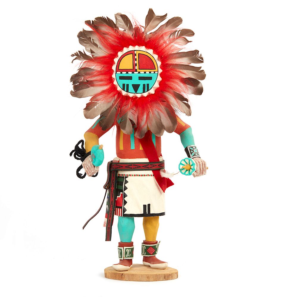 Appraisal: Hopi Sun Kachina Tawa Leo Lacapa Jr Hopi Sun Kachina