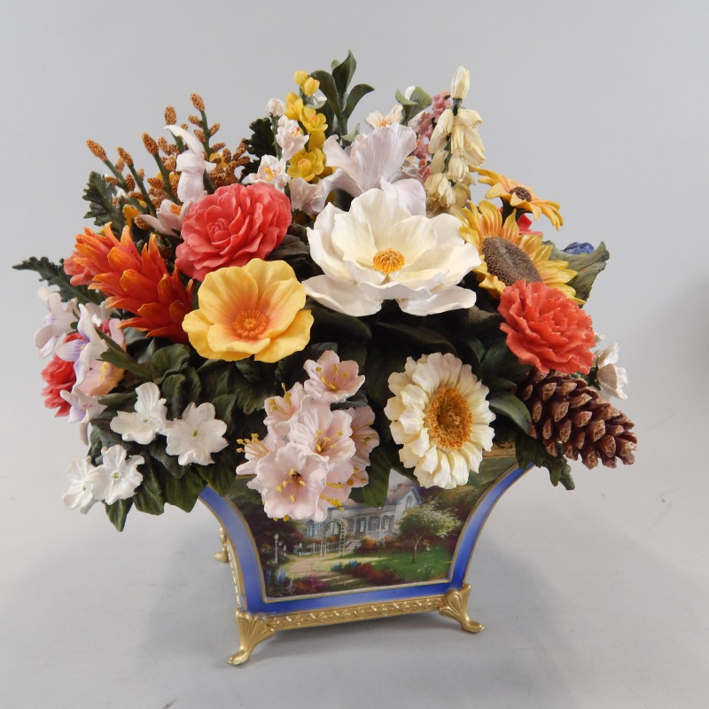 Appraisal: A Bradford Exchange model of Thomas Kinkade's All American Bouquet